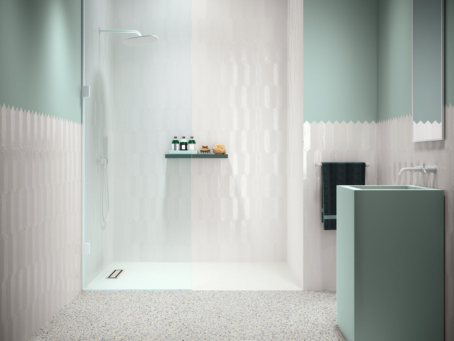 PICKET CONTEMPORARY WHITE 6X26