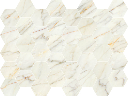 HEXAGON CALACATTA SLOW 13,9X16