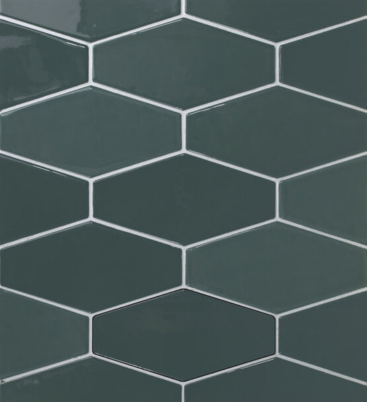 HARLEQUIN DARK GREEN 10X20