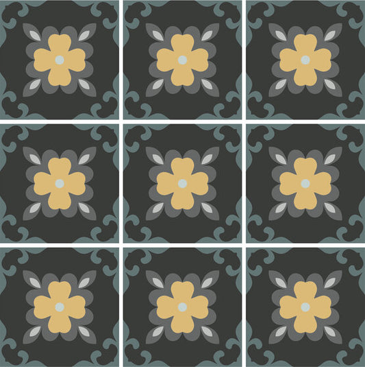 DAHLIA NIGHT 15X15