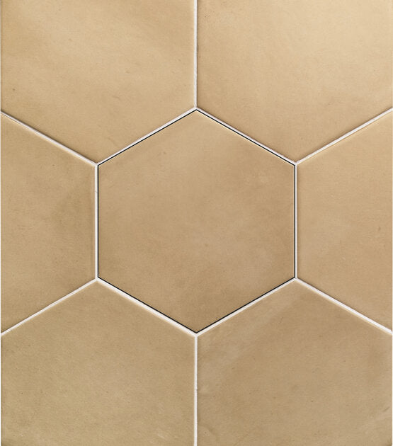 HEXAGON CLAY STRAW 17,5X20,2