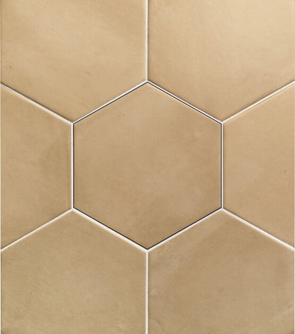 HEXAGON CLAY STRAW 17,5X20,2