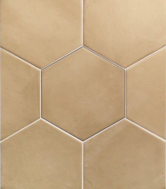HEXAGON CLAY STRAW 17,5X20,2