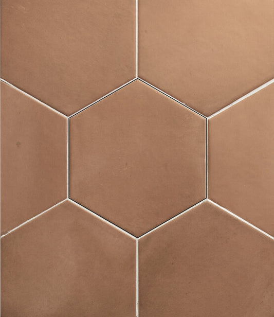 HEXAGON CLAY SALMON 17,5X20,2