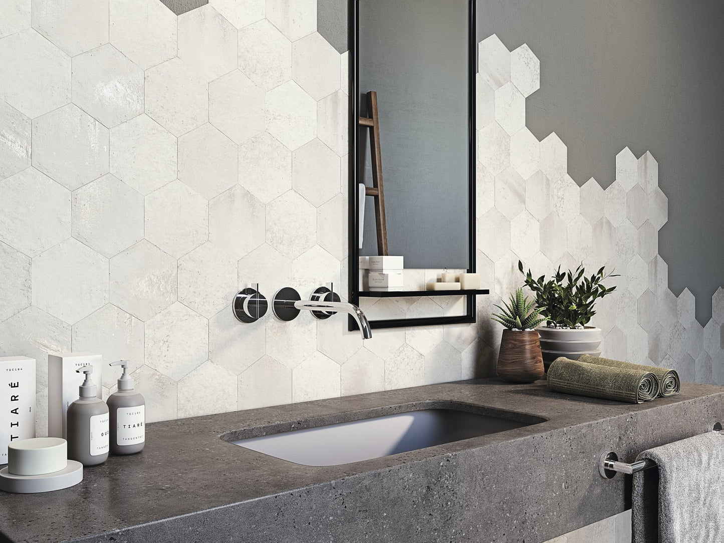 HEXAGON MARS WHITE 13,9X16